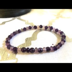 Genuine Amethyst stone bracelet